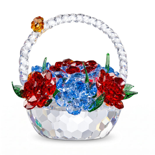 Flowers basket - Small - Asfour Crystal