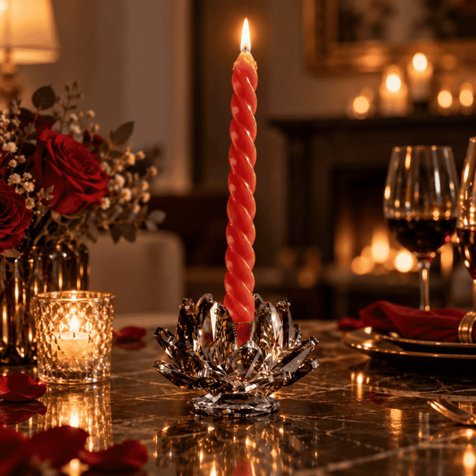 Crystal Candlestick - Satin - Asfour Crystal