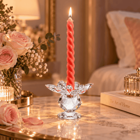 Candlestick - Clear - Small - Asfour Crystal