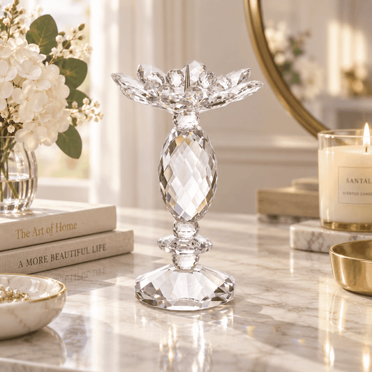 Candlestick - Clear - Small - Asfour Crystal