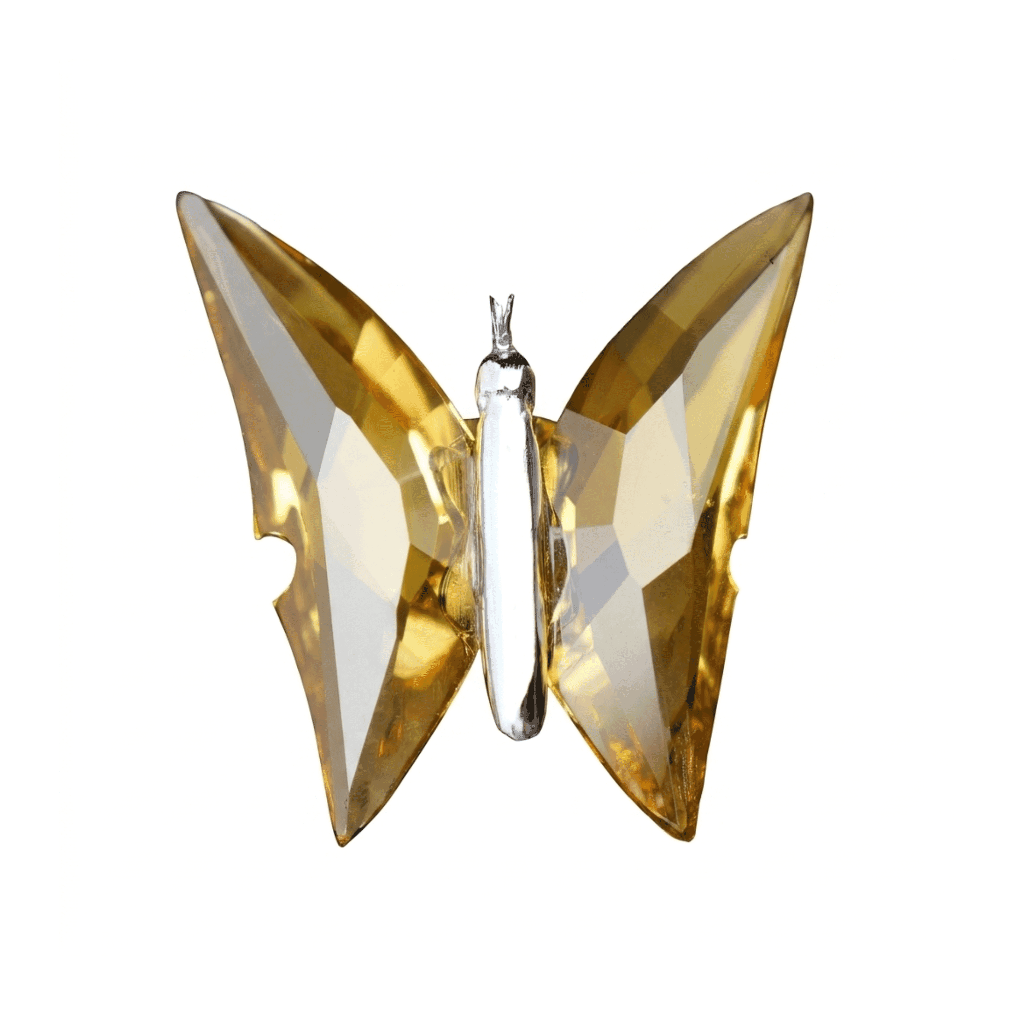 Asfour Crystal Butterfly Suncatcher – Topaz – 22/55/55