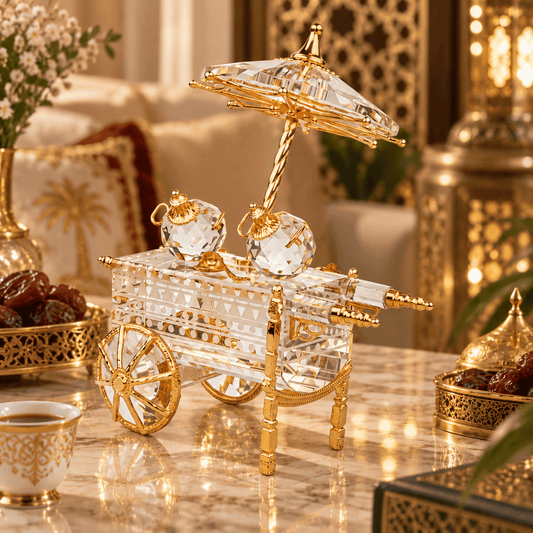 Asfour Crystal Car Food Plated Gold