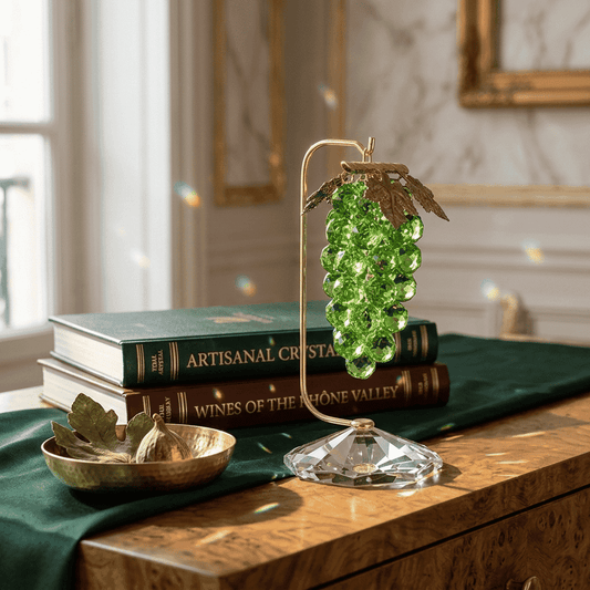 Asfour Crystal Grape Cluster – Gold and Green – 501/35/13