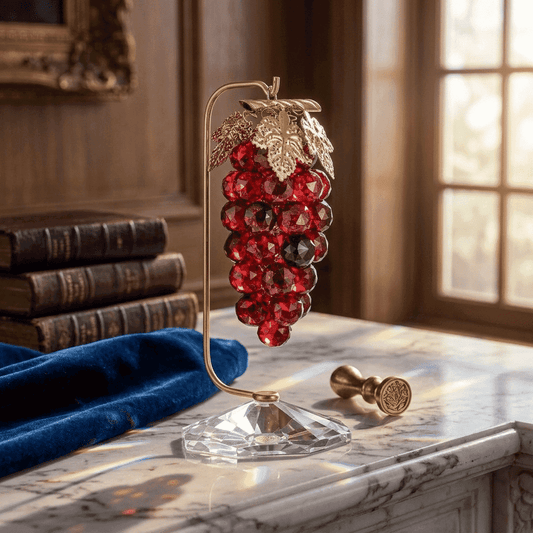 Asfour Crystal Grape Cluster – Gold and Red – 501/35