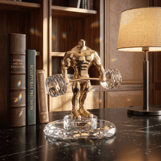 Asfour Crystal Weight Holder – With Base – Gold