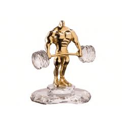 Asfour Crystal Weight Holder – With Base – Gold