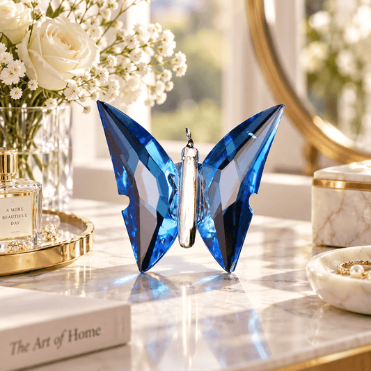 Asfour Crystal Butterfly Suncatcher – Violet – Light – 22/55/55