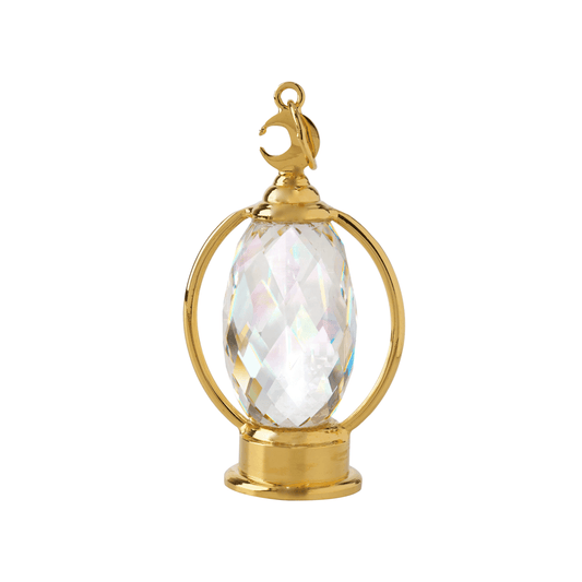 Asfour Crystal Small Lantern Transparent and Gold
