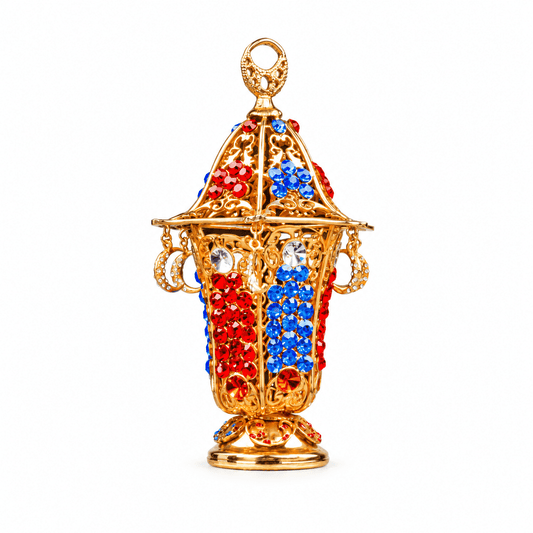Ramadan Lantern   Multi Colored   Crystal Studded   Small