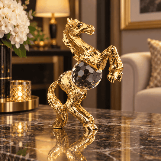 Asfour Crystal Horse – Gold – 616/37