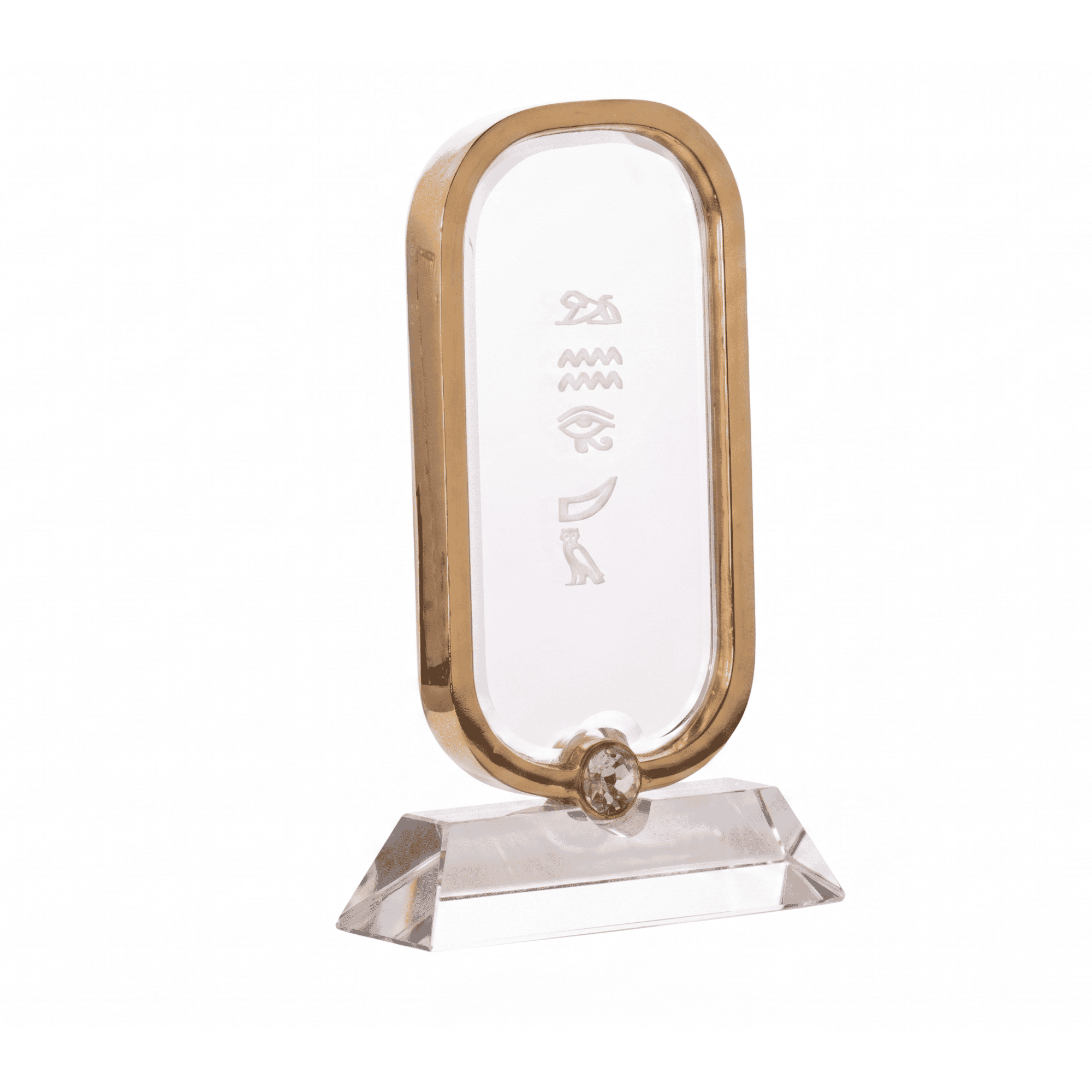 Asfour Crystal Pharaonic Cartouche – Crystal Base – 11 × 18
