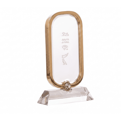 Asfour Crystal Pharaonic Cartouche – Crystal Base – 11 × 18