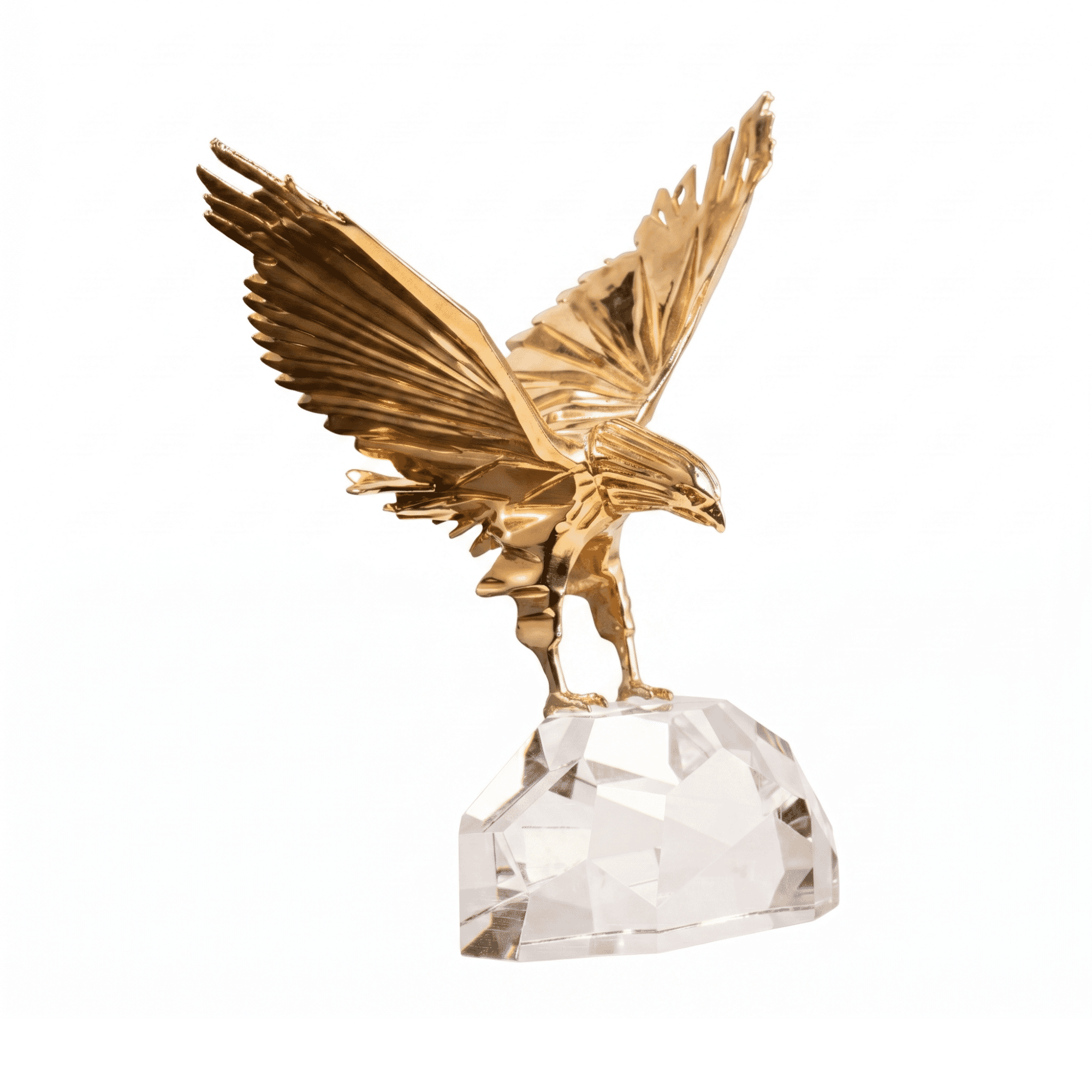 Asfour Crystal Eagle – Gold – Crystal Base