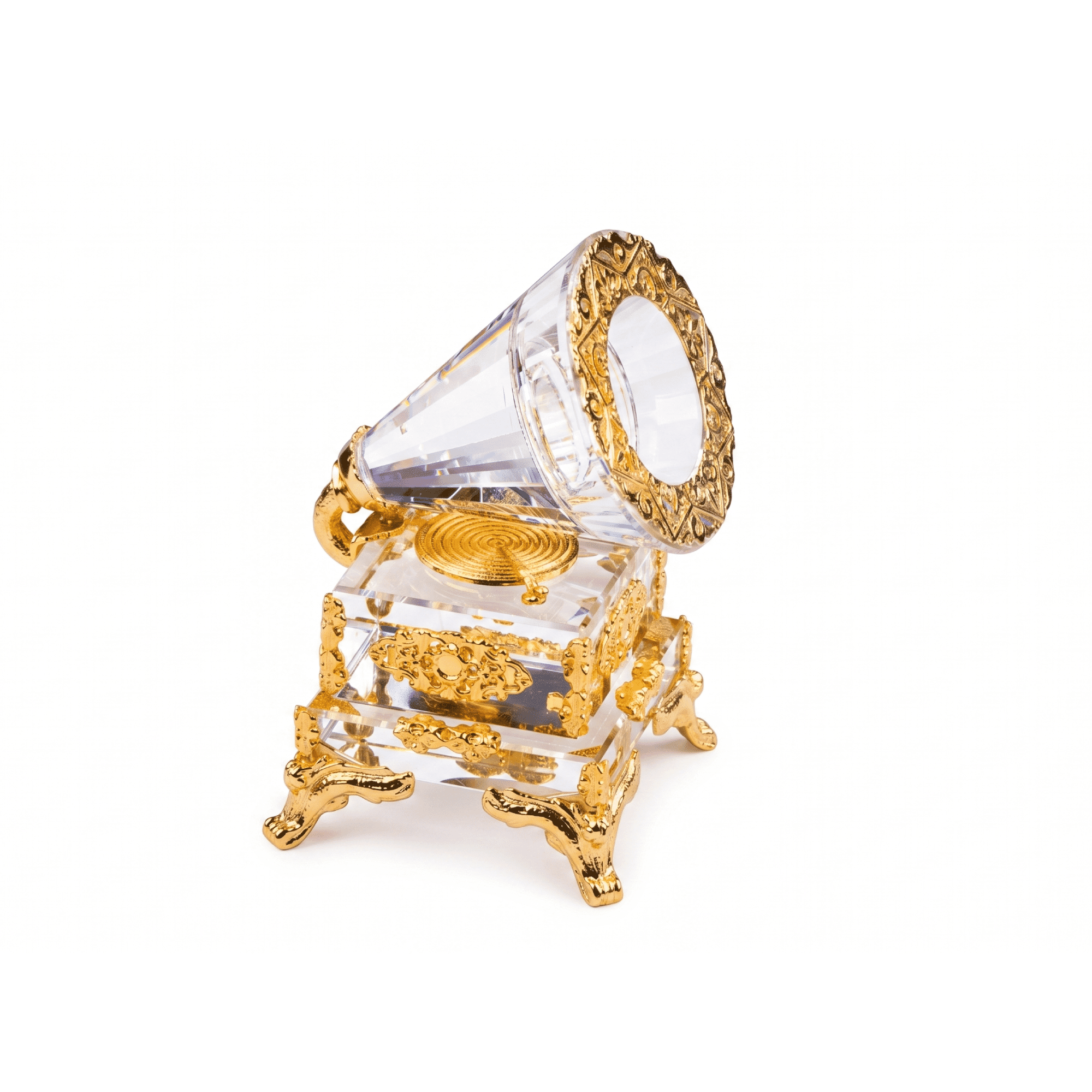 Asfour Crystal Gramophone – Gold – 95/140/15