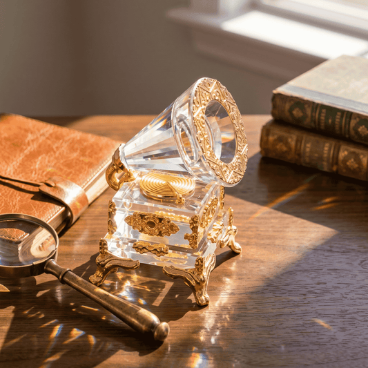 Asfour Crystal Gramophone – Gold – 95/140/15