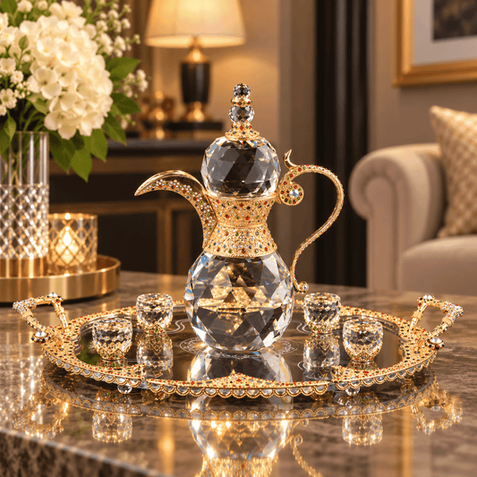 DALLAH With Tray (Decoration object) - Asfour Crystal