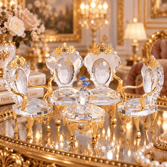 Crystal Salon - Gold (Decoration object) - Asfour Crystal