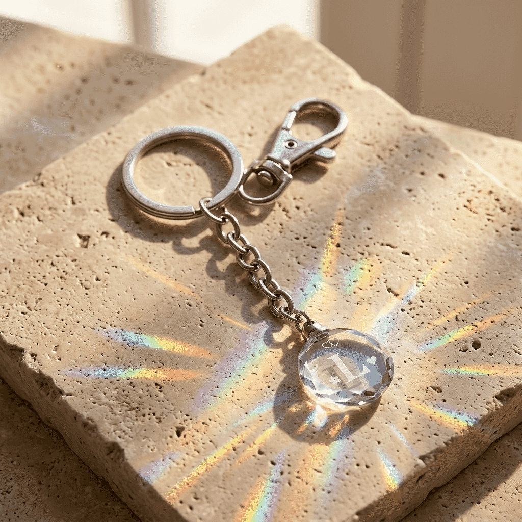 Asfour Crystal Letter L Keychain – 3D – 30/850/207