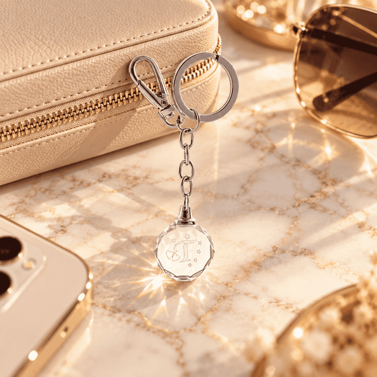 Keychain - Clear - Letter T