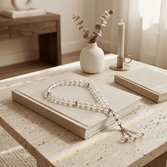 Rosary - Clear - Small Bead - Asfour Crystal