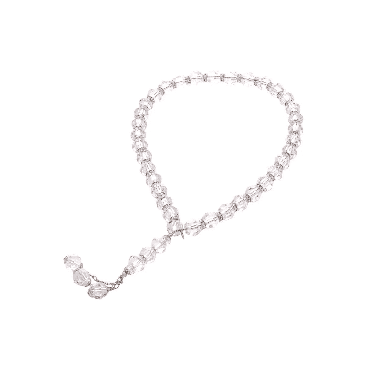 Rosary - Clear  - Medium Bead - Asfour Crystal
