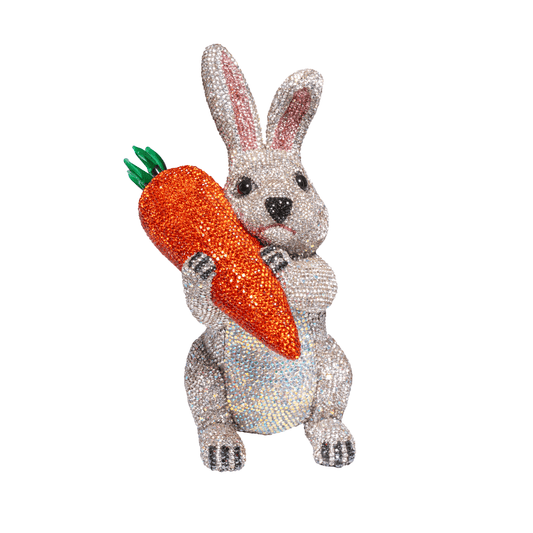 Rabbit With Carrots Decorated with lobes