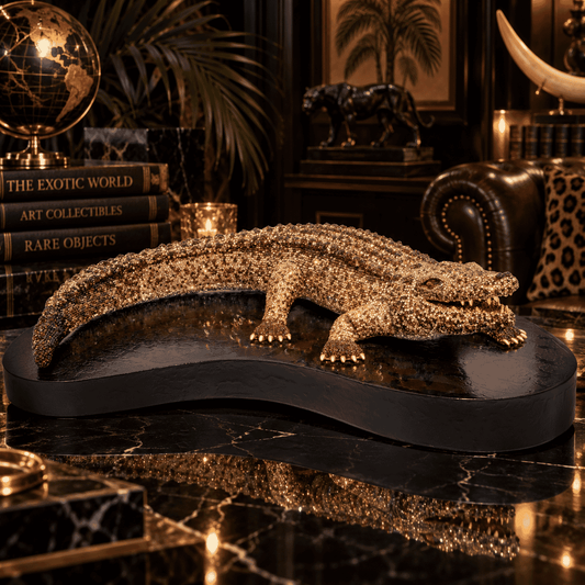 Crocodile Inlaid With Colored Lobes 15/32/56