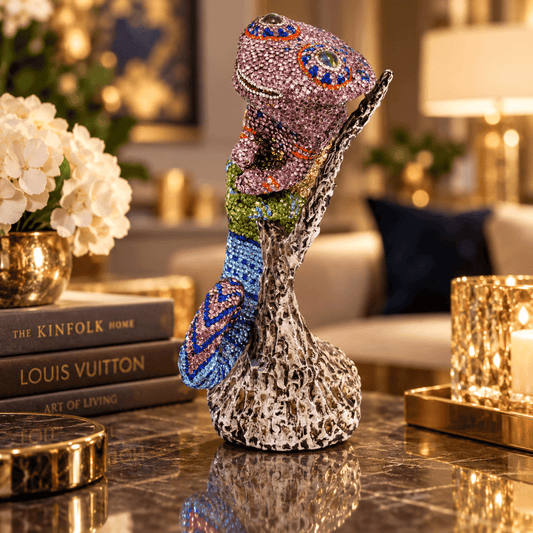 Asfour-Crystal-Chameleon-inlaid-with-colored-crystal-lobes