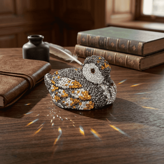 Asfour Crystal Duck – Crystal Embellished – Multicolor – 9 × 6 × 4