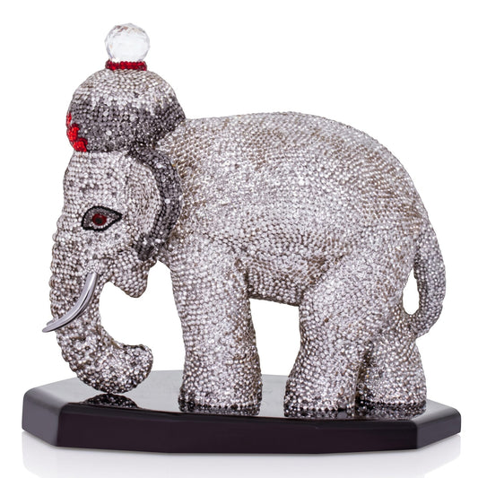 Elephant - Small -Silver - Asfour Crystal