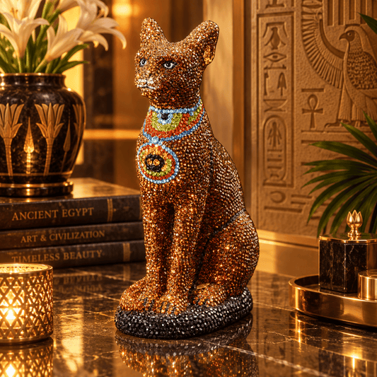 Pharaonic cat - Small - Asfour Crystal
