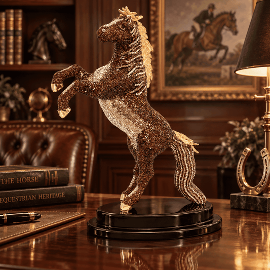 Horse - Brown x Gold - Asfour Crystal