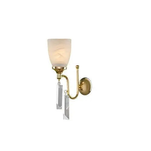 Alabaster - 1 Bulb - Gold - Drop Clear Asfour