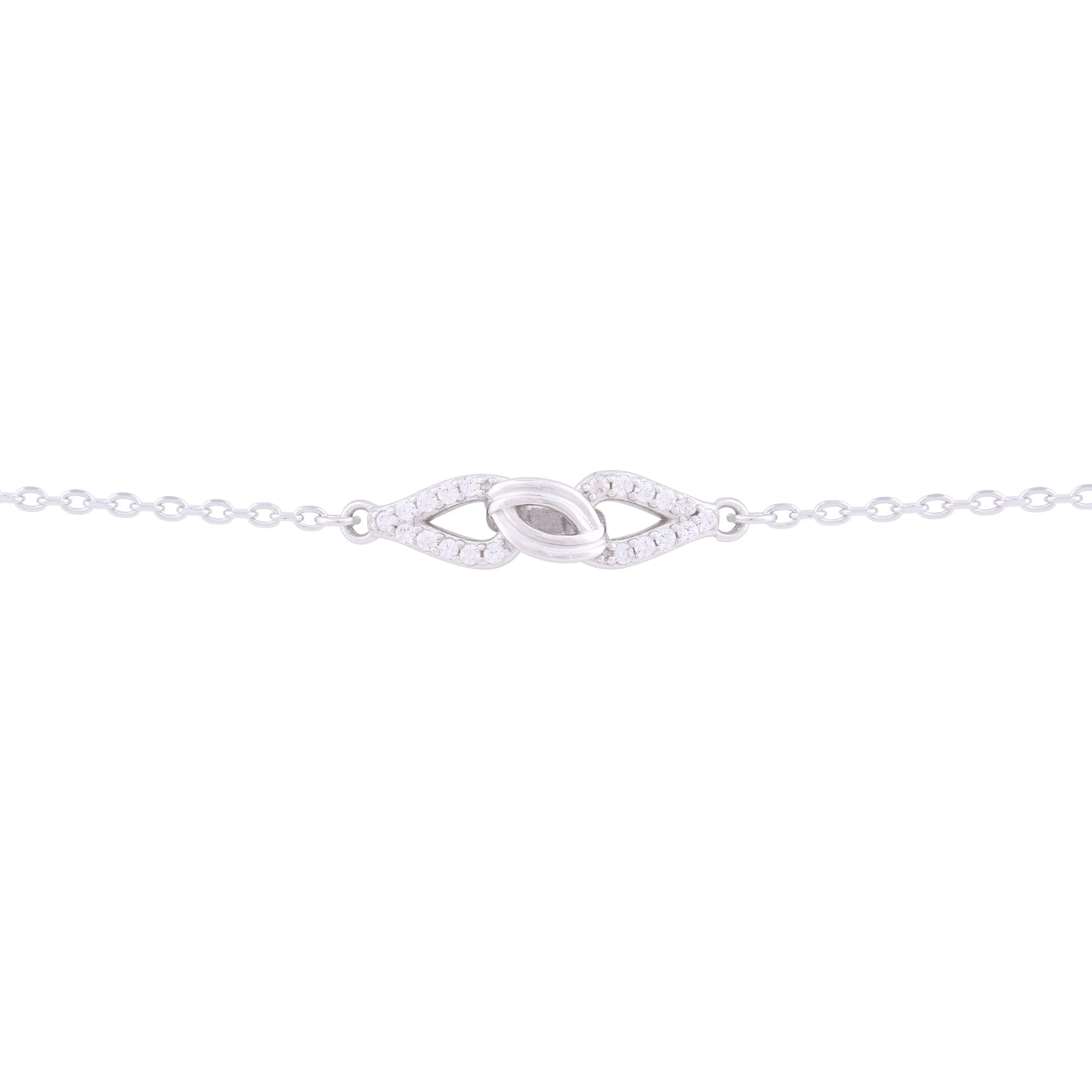 Asfour Chain Bracelet In 925 Sterling Silver