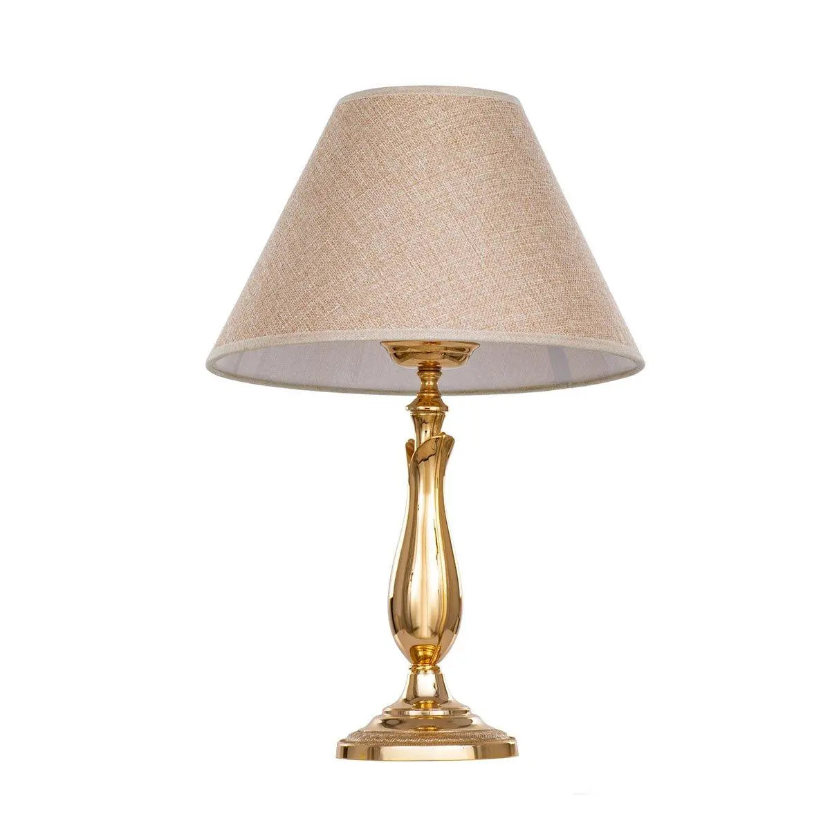 Asfour Crystal BrassTable Lamp Gold Without Crystal