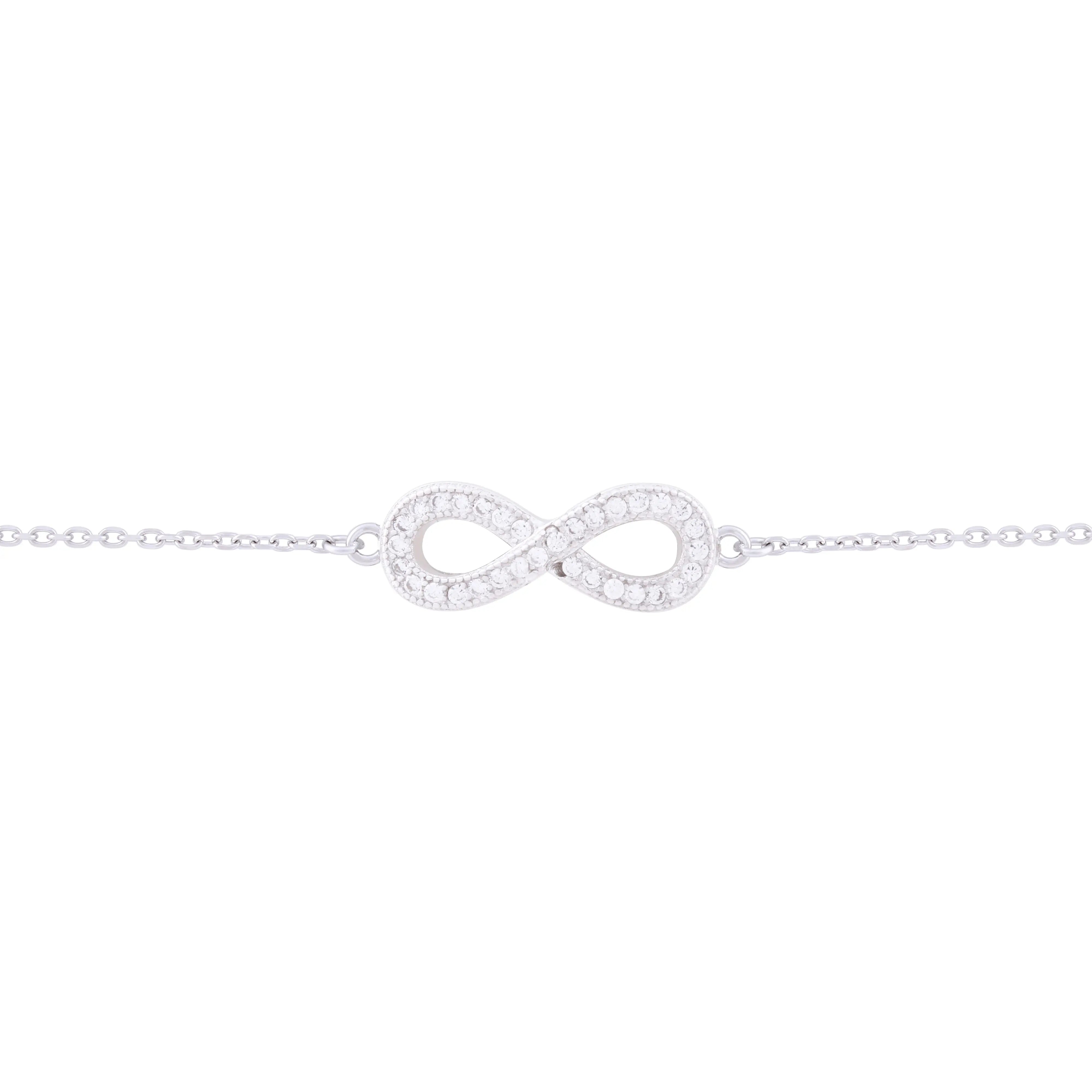 Asfour Infinity Chain Bracelet In 925 Sterling Silver