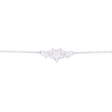 Asfour Stars Chain Bracelet In 925 Sterling Silver