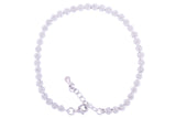 Asfour Crystal Tennis Bracelet With Flower Design In 925 Sterling Silver BD0072