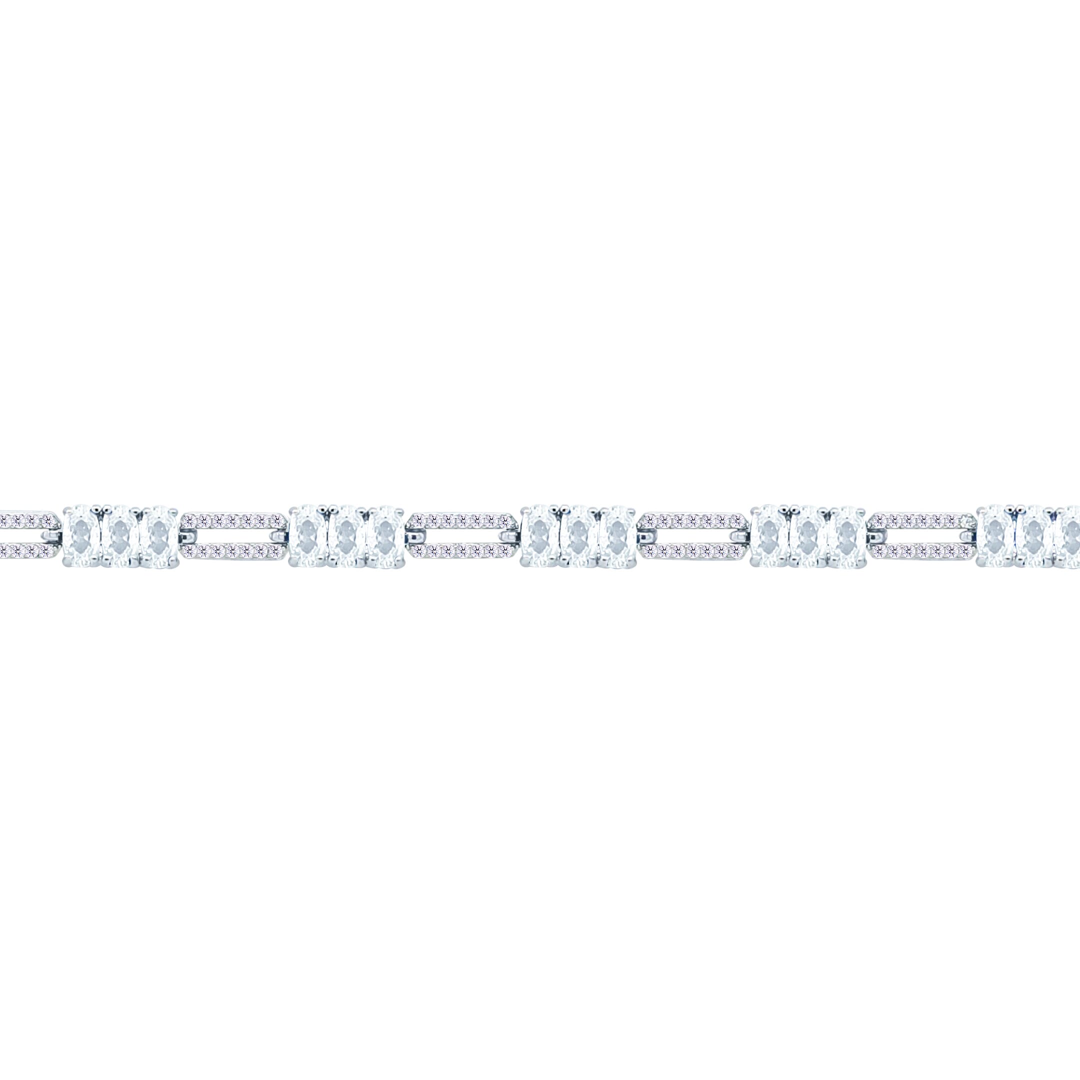 Asfour Crystal Tennis Bracelet With Turquoise Pear & Emerald Zircon In 925 Sterling Silver