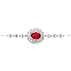 Asfour Crystal Tennis Bracelet With Turquoise Pear & Emerald Zircon In 925 Sterling Silver