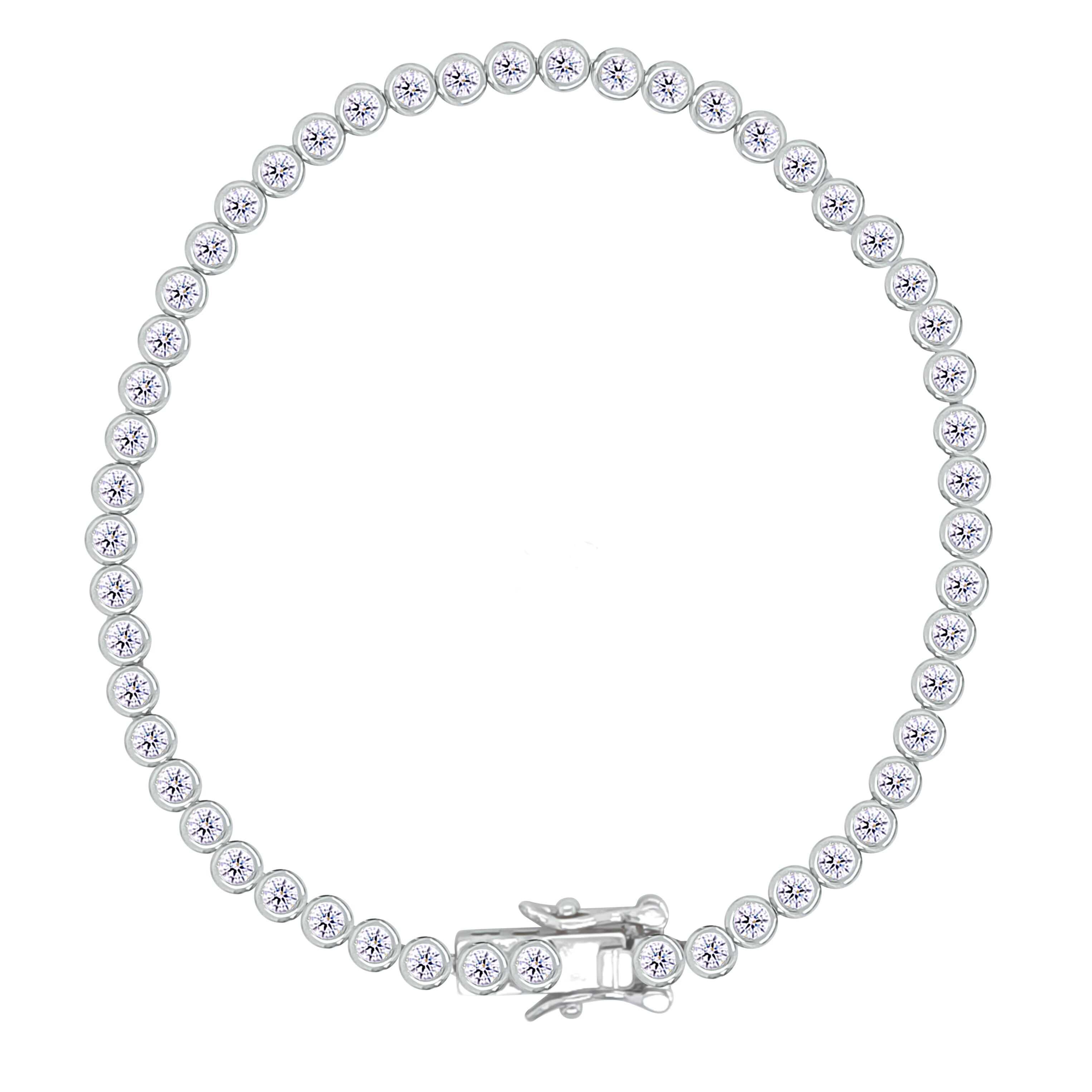 Asfour Crystal Tennis Bracelet With Turquoise Pear & Emerald Zircon In 925 Sterling Silver