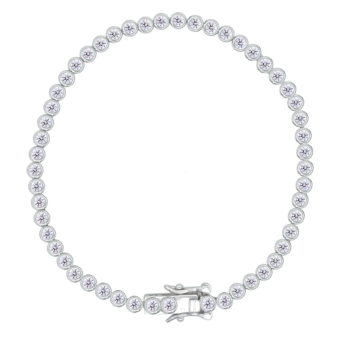 Asfour Crystal Tennis Bracelet With Turquoise Pear & Emerald Zircon In 925 Sterling Silver