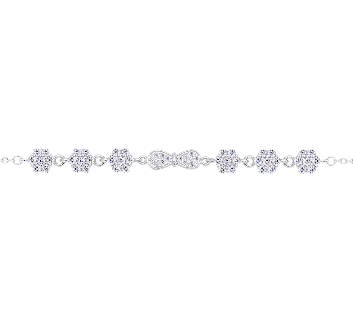 Asfour Crystal Tennis Bracelet With Turquoise Pear & Emerald Zircon In 925 Sterling Silver