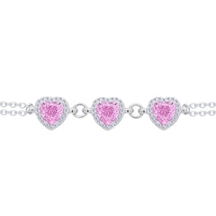 Asfour Crystal Tennis Bracelet With Turquoise Pear & Emerald Zircon In 925 Sterling Silver