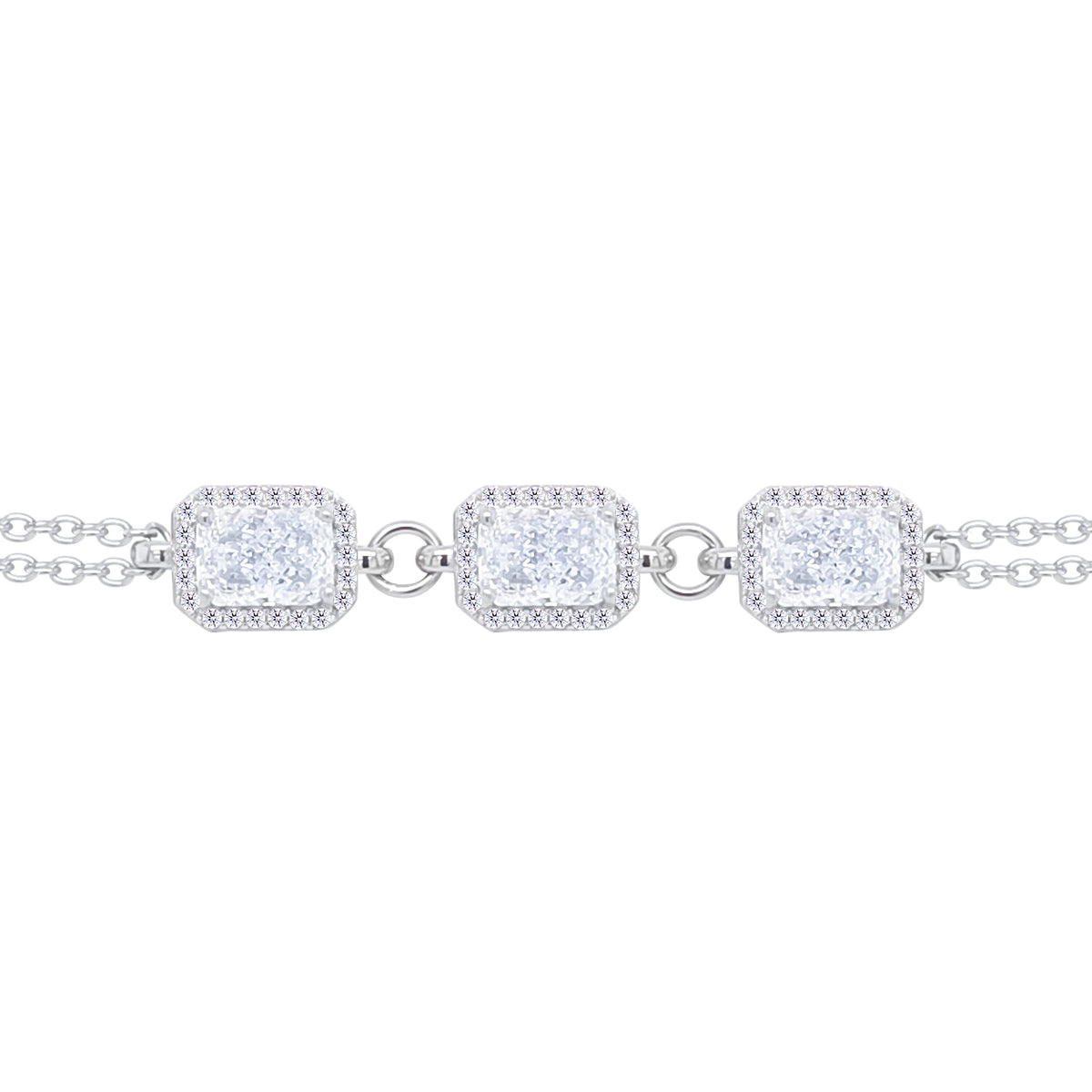 Asfour Crystal Tennis Bracelet With Turquoise Pear & Emerald Zircon In 925 Sterling Silver