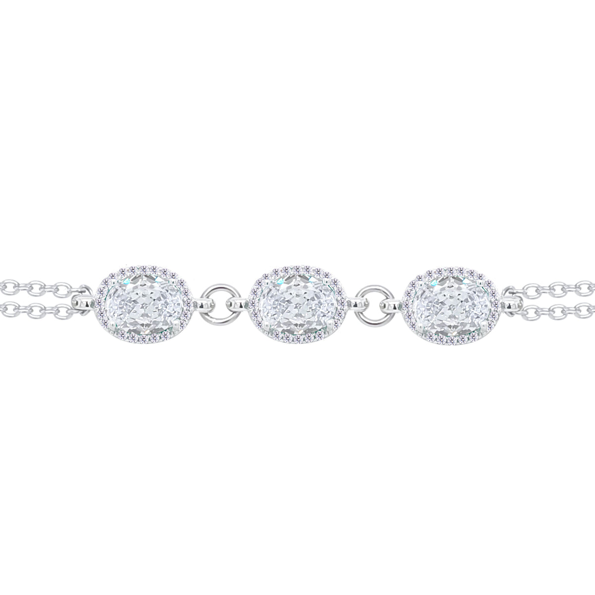 Asfour Crystal Tennis Bracelet With Turquoise Pear & Emerald Zircon In 925 Sterling Silver