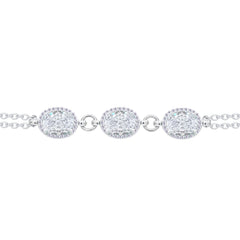 Asfour Crystal Tennis Bracelet With Turquoise Pear & Emerald Zircon In 925 Sterling Silver
