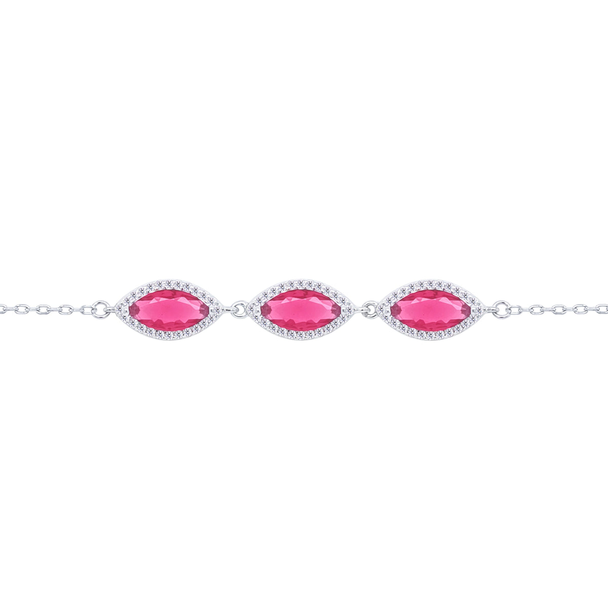 Asfour Crystal Tennis Bracelet With Turquoise Pear & Emerald Zircon In 925 Sterling Silver