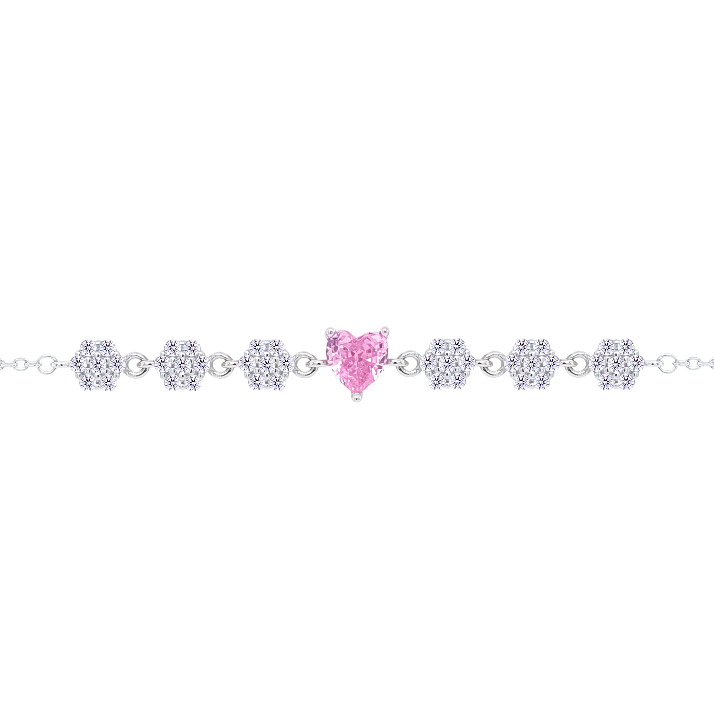 Asfour Crystal Tennis Bracelet With Turquoise Pear & Emerald Zircon In 925 Sterling Silver
