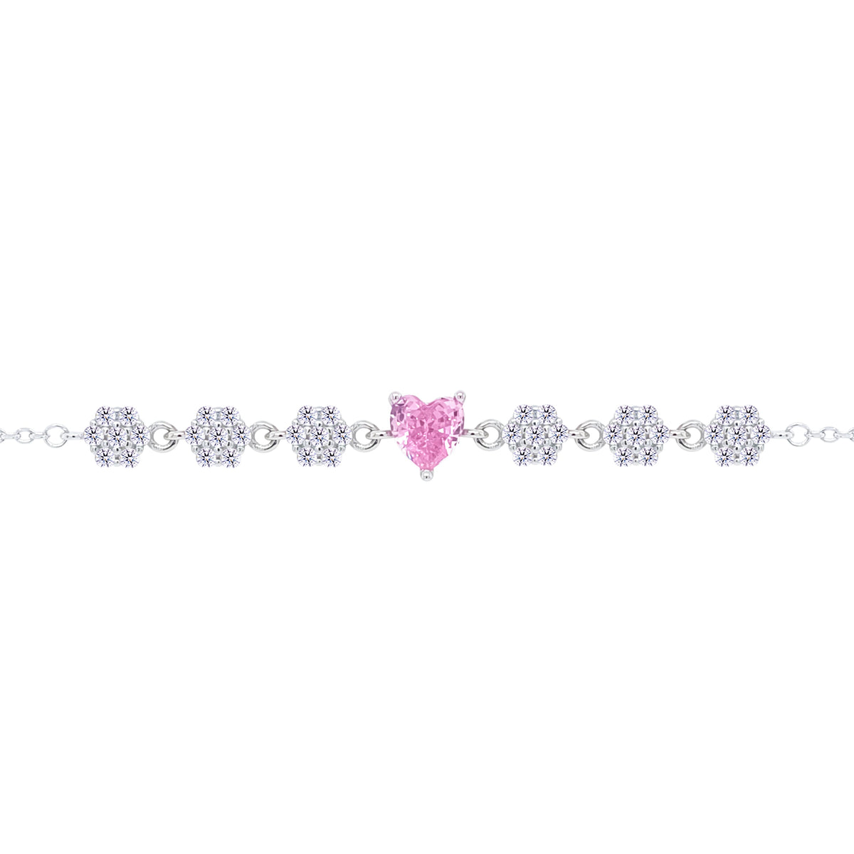 Asfour Crystal Tennis Bracelet With Turquoise Pear & Emerald Zircon In 925 Sterling Silver